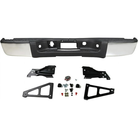 SEBLAFF Rear Bumper Assembly For 2007-12 13 Chevrolet Silverado GMC Sierra 1500