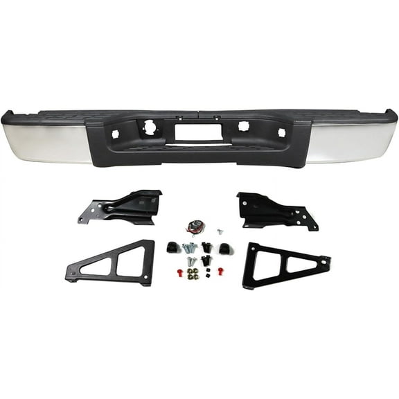 SEBLAFF Rear Bumper Assembly For 2007-12 13 Chevrolet Silverado GMC Sierra 1500