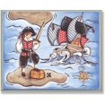 thumbnail image 1 of The Kids Room par Stuart Pirate sur une le Désertée Plaque Murale Rectangulaire, 1 of 5