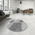 thumbnail image 4 of Ahgly Company Machine Washable Indoor Rectangle Transitional Sonic Silver Gray Area Rugs, 8' x 10', 4 of 7