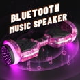 thumbnail image 4 of SIMATE Scooter for Kids Adults,Hoverboard with Colorful LED Light-Up Wheels, Bluetooth Speakers ,8.5 mph & 8.5Miles,Safety Certification,Galaxy Purple, 4 of 7