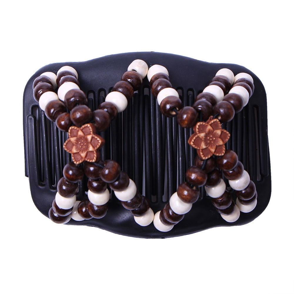 Tuscom Women Thick Hair Clip Combs Vintage Double Clips Waterproof
