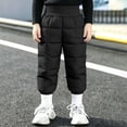 thumbnail image 2 of lcziwo Boys Girls Elastic Windproof Down Pants Winter Thick Warm Snow Pants for Outdoor, 2 of 10