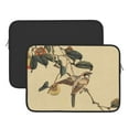 thumbnail image 3 of Bingfone Vintage Bird Laptop Sleeve Case 15 Inch, 360° Protective Computer Carrying Bag, 3 of 9