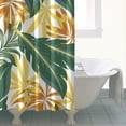 thumbnail image 5 of Jungle Leaves Beach Vacation Shower Curtain 84" x 72" Machine Washable Quick Dry Bathroom Drapes, 5 of 5