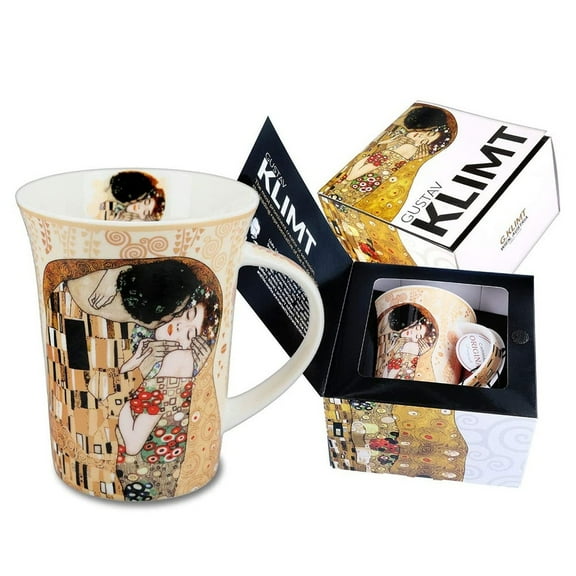 Carmani The Kiss by G.Klimt Porcelain Mug in A Gift Box