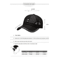 thumbnail image 3 of Gorra De Béisbol De Malla Malubero Cómoda Para Exteriores negra, 3 of 3