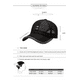 thumbnail image 3 of Gorra De Béisbol De Malla Malubero Cómoda Para Exteriores negra, 3 of 3