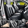 thumbnail image 2 of Fit for HONDA HR-V 2023-2026, Waterproof Leather 5 Piece Full Set Wear Resistance Beautify Interior, Black and Gray Car Seat Covers, Airbag-Compatible, 2 of 9