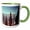 Green/White, variant on 3drose, Fantasy Colorful Spacecrafts Are Ready to Depart Mars Planet Gift, 11oz Magic Transforming Mug