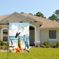 thumbnail image 2 of Amhnf Pelican And Heron Beach Scene Garden Flag For Home Outdoor Garden Yard Decor 12x18 inch, 2 of 5