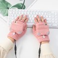 thumbnail image 2 of Smart USB Rechargeable Winter Cold Protection Warmth Heating Plush Gloves Washable Warm Hand Treasure, 2 of 9
