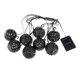 thumbnail image 2 of Luces de bola de cadena solar LED al aire libre impermeable blanco cálido decoración de patio de jardín 8 LED Zulema luces decorativas de cadena, 2 of 8