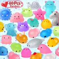 thumbnail image 1 of 10/50 Uds. Mini juguetes blandos Mochi Squishies Kawaii Animal patrón alivio del estrés juguete para apretar para niños niñas regalos de cumpleaños Tan Jianjun  unisex, 1 of 2