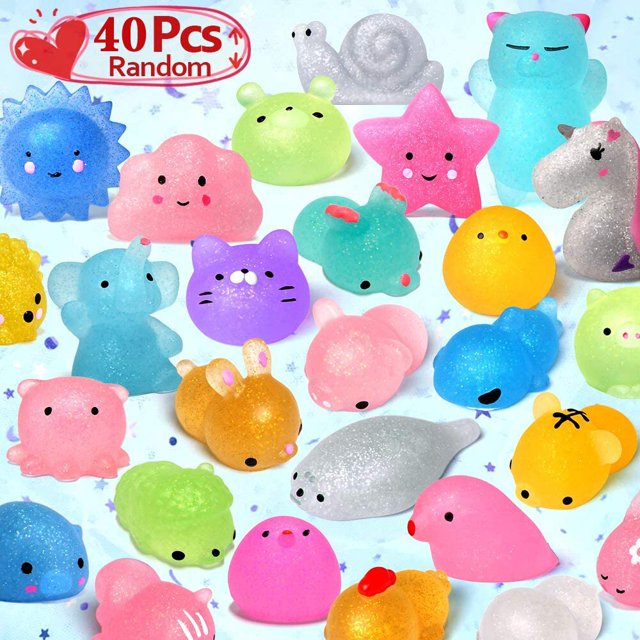 10/50 Uds. Mini juguetes blandos Mochi Squishies Kawaii Animal patrón alivio del estrés juguete para apretar para niños niñas regalos de cumpleaños Tan Jianjun unisex