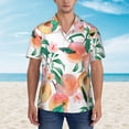 thumbnail image 3 of Men's Short Sleeve Hawaiian Shirt Tropical Print Casual Button Down Aloha Shirt, 3 of 8