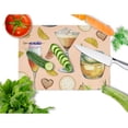 thumbnail image 2 of Drinks and Cocktails Peach Glass Cutting Board Large, 2 of 2