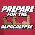 thumbnail image 3 of CafePress - Prepare For The Alpacalypse Dark T Shirt - Men's Classic Graphic Cotton T-Shirt, 3 of 4