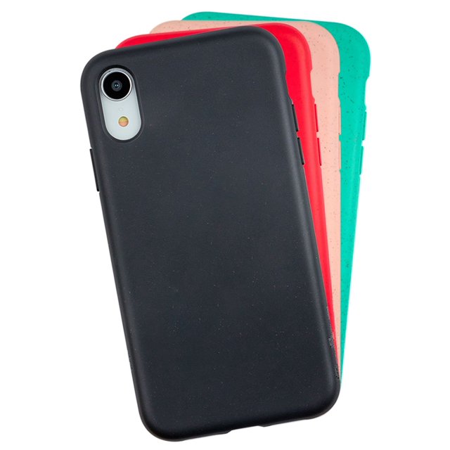 Funda para iPhone XR, Case InstaCase Biodegradable Negro EcoFriendly iPhone XR, Protector para iPhone XR Biodegradables