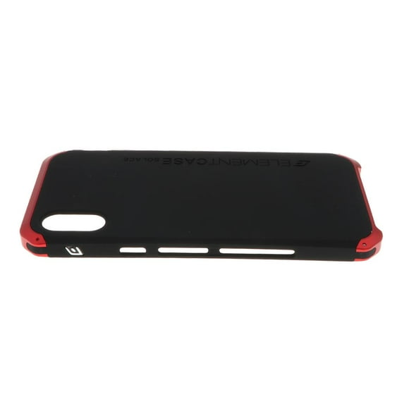 Compatible con funda XS, funda antiarañazos con esquinas reforzadas de TPU a prueba de golpes para XS. Negro + rojo