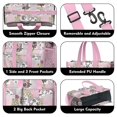 thumbnail image 3 of Teacher Tote Bag,Pioneer Flower Floral Print Pattern Teacher Utility Tote Bag,Large Work Tote Bags for Women with Multiple Pockets,Top Zipper Closure,13.8x10.6x6.7 Inch, 3 of 5