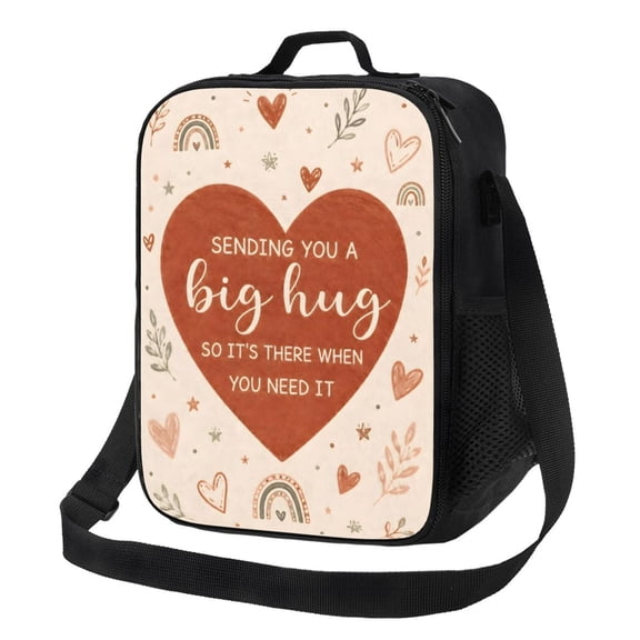 Big Hug Lunch Bag Insulated Thermal Lunch Box with Shoulder Strap & Handle for Women and Men