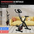 thumbnail image 5 of Lightweight 33LB Foldable Exercise Bike for Small Apartments, Stationary Bikes for Home Workout, Indoor Portable Cycling Bike with 16-Level Magnetic Resistance, 260LBS Capacity, 5.5 LBS Flywheel, 5 of 14