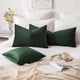 thumbnail image 2 of Funda de almohada decorativa MIULEE, 36 x 14 pulgadas, terciopelo, verde militar, 2 of 6