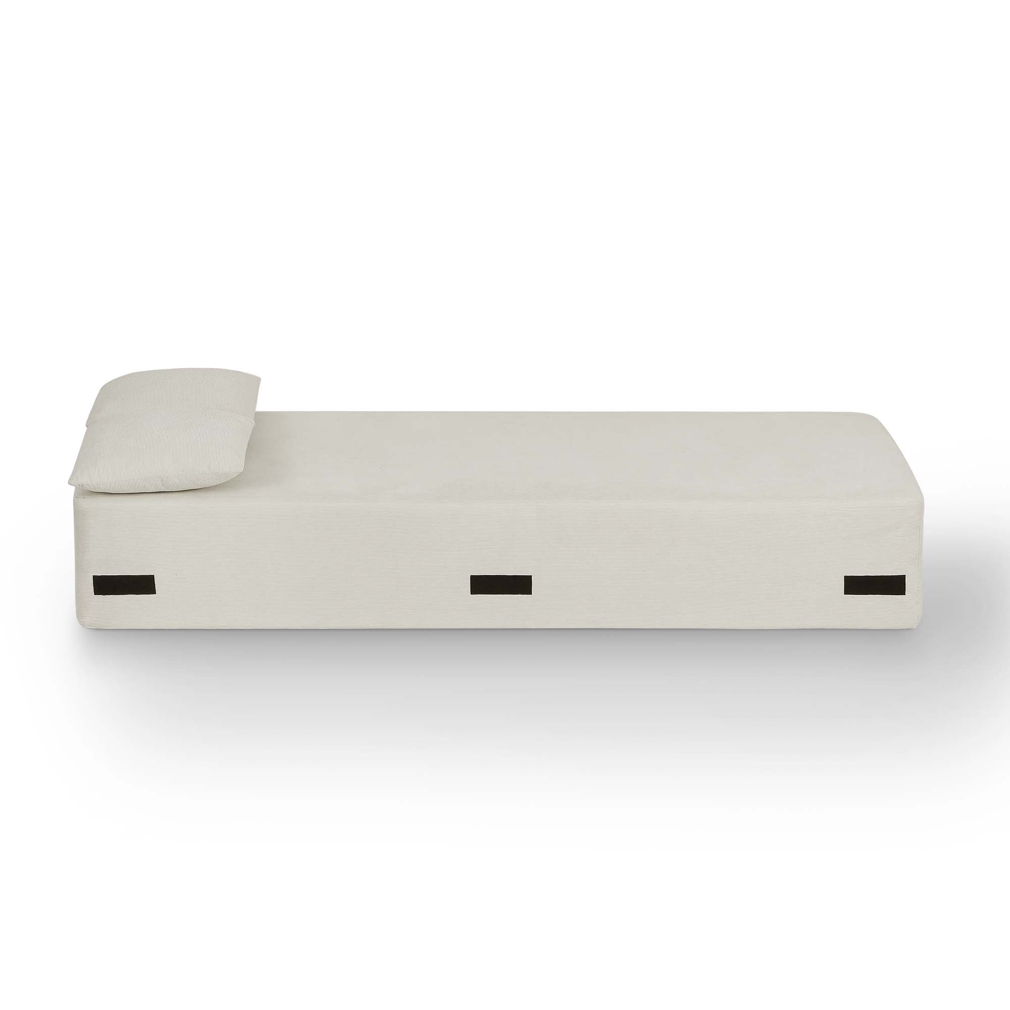 Miniyam 83" W 3 Seater Sofa Boneless Couches, No Assembly Needed, Modern Corduroy Sofa for Compact Living Rooms, Apartments, and Offices(Beige)