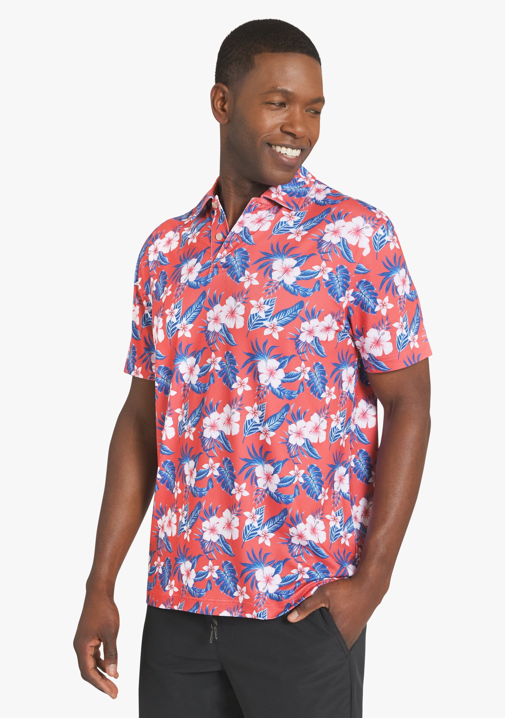 Chaps Men's Printed Performance Polo, Sizes S - 2XL