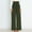 Army Green, variant on Lilgiuy Women's Solid Color High-waist Loose Women's Wide Leg Pants All Around Tummy Control Pants
