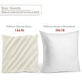 thumbnail image 3 of Nestl Velvet Throw Pillow Covers Solid Square Soft Decorative Pillow Cover for Sofa, 26" x 26", Off White, Pack of 2, 3 of 8