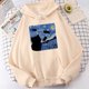 thumbnail image 1 of Sudaderas con capucha con estampado de noche de gato estrellado para hombre, Sudadera con capucha de gran tamaño, sudaderas de lana a la moda, Jersey informal S-Xxl, Tops, 1 of 3
