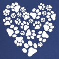 thumbnail image 2 of CafePress - Dog Paw Prints Heart Maternity Dark T Shirt - Maternity Dark T-Shirt, 2 of 3