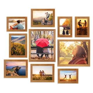 Gallery Set of 10 Picture Frames, Modern Contemporary Style, Multi-Size ...