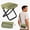Green-Large, variant on 2-in-1 Folding Stool Crossbody Bag, Portable Foldable Chair with Strap & Pouch for Camping Fishing Hiking