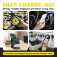 thumbnail image 6 of OtterBox Commuter Series Case - iPhone 17e, iPhone 16e, iPhone 15, iPhone 14, iPhone 13 - MagSafe Edition - Slim & Tough, Pocket-Friendly, with Port Protection - Black & Green, 6 of 8