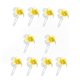 thumbnail image 1 of 10 pasadores para el pelo de flores de plumeria hawaianas blancas y amarillas para novia, boda, pasadores de pelo con perlas de cristal para mujeres, accesorios de joyería de boda, regalo para niñas,, 1 of 5