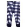 thumbnail image 3 of Hudson Baby Boy Cotton Pants and Leggings, Navy Gingham, 3T, 3 of 6