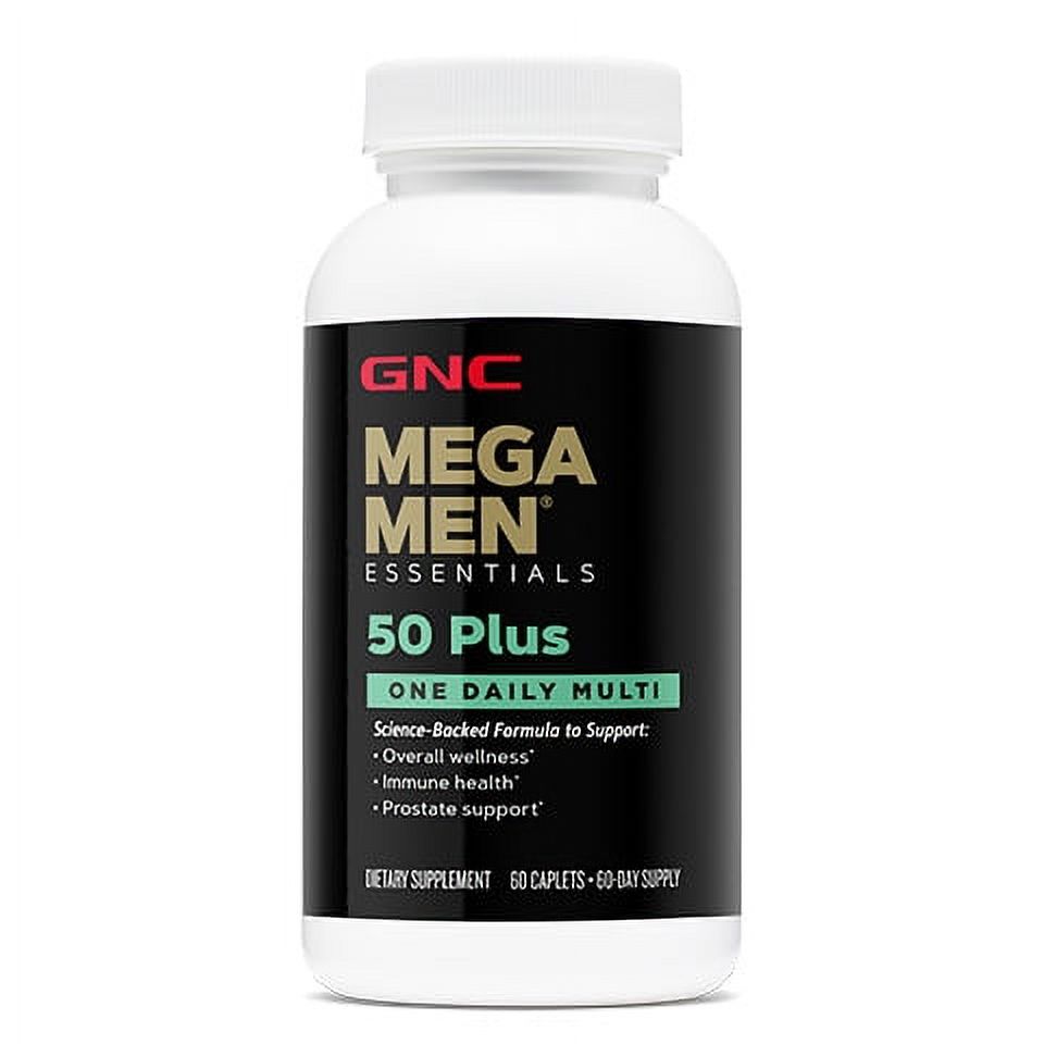 GNC Mega Men 50 Plus Multivitamin | Antioxidants | Heart Health ...