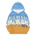 thumbnail image 5 of WhouRiu Toddler Boy's Hooded Sweatshirt Ice Print Fleece Soft Long Sleeve Hoodies Kids Soft Warm Athletic Outerwear Hoodies Blue,Sized 4-5, 5 of 6