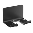 thumbnail image 3 of Opvise Adhesive Wall-Mounted Hair Dryer Holder with 5.2cm Bracket, No Drill Aluminum Alloy Storage Rack for Bathroom, Bedroom, Makeup Station Black, 3 of 8
