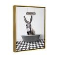 thumbnail image 4 of Stupell Industries Nice A** Funny Donkey Animals & Insects Painting Gold Floater Framed Art Print Wall Art, 25 x 31, 4 of 10