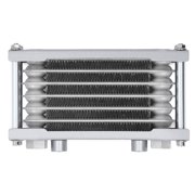 Off-Road Transmission Oil radiator, Silver Aluminum Engine Oil Cooler for 50cc-250cc Motorcycles & ATVs