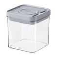 thumbnail image 2 of Yonrjhukm Food Grade PET Transparent Plastic Storage Container, Leakproof Food Storage Canister with Side-locking Lids for Kitchen Organization and Freshness, 2 of 2