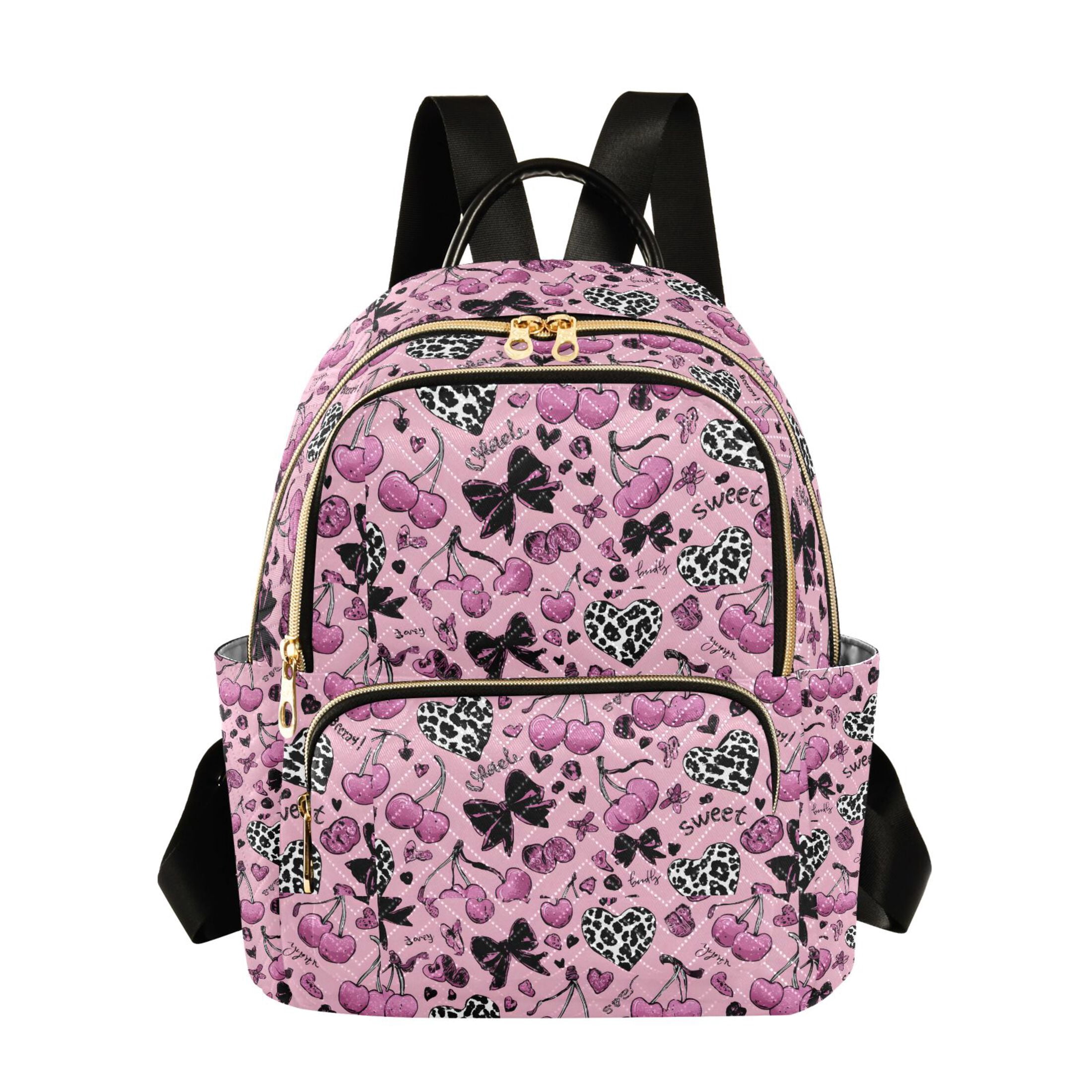 Tommy Hilfiger Pink Polka Dot Backpack Bag Purse Polka Dot Backpack - Pink – Initial Outfitters main image 3