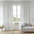 thumbnail image 2 of 2 Pack Silver Curtain Rods for Windows 48 to 84 inch,1" Adjustable Heavy Duty Window Curtain Rod with Leaf Finials,Rustic Decorative Drapery Rods Set,Size:36-88'', 2 of 17