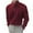 Red, variant on IROINNID Long Sleeve Shirts for Men Casual Solid Color V Stand Collar Bottoming Shirt Turtleneck Blouse,Gray