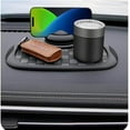 thumbnail image 5 of 4‑in‑1 Car Antislip Dashboard Mat, Multifunctional Vehicle Mounted Anti Slip Mat with 360° Rotatable Phone Holder & Extra‑Large Organizer Mat with Interior Cleaning Gel (L-Black), 5 of 13