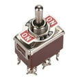 thumbnail image 4 of Mechanical Valve Toggle Switch Valve Plastic  Copper 5Pcs Toggle Switch Dpdt 6 Pin3 Position Terninal On Off On 250V 15A 12Mm Mounting Hole, 4 of 8